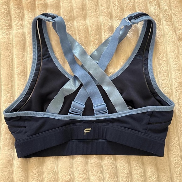 Fabletics Blue Racerback Sports Bra - Picture 2 of 2